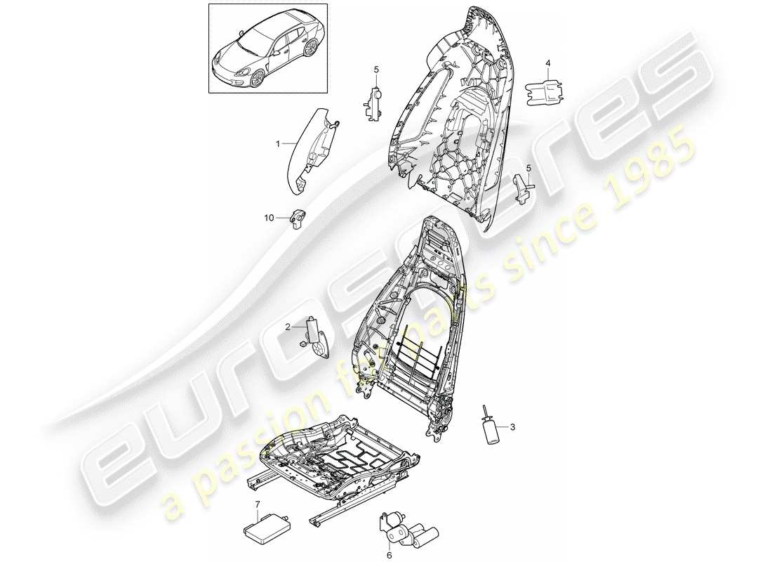 porsche 2011 (panamera 970) elektrische teile teilediagramm