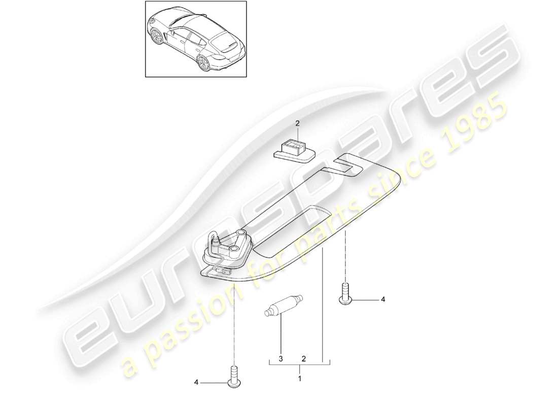 porsche 2012 (panamera 970) sonnenblenden d - mj 2015>> ersatzteildiagramm