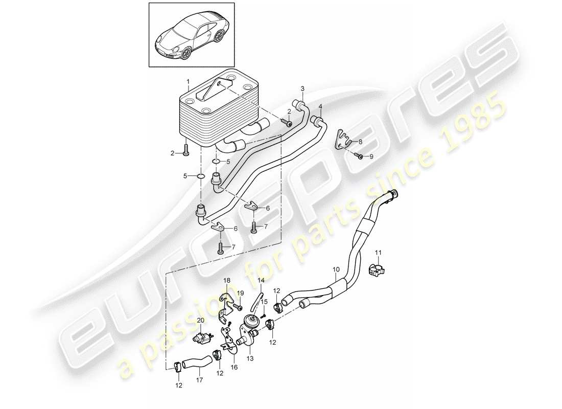 porsche 2011 (997-2) - pdk - teilediagramm