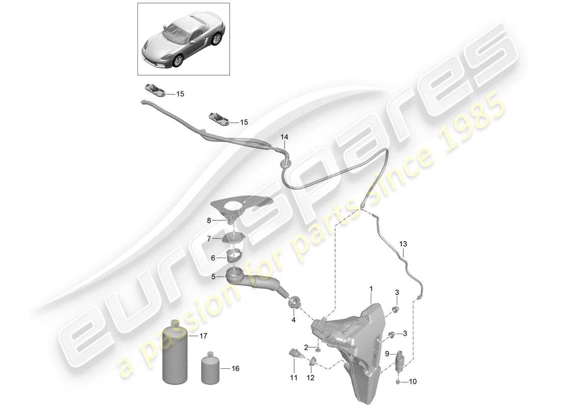 porsche 2020 (718 boxster) scheibe - ersatzteildiagramm