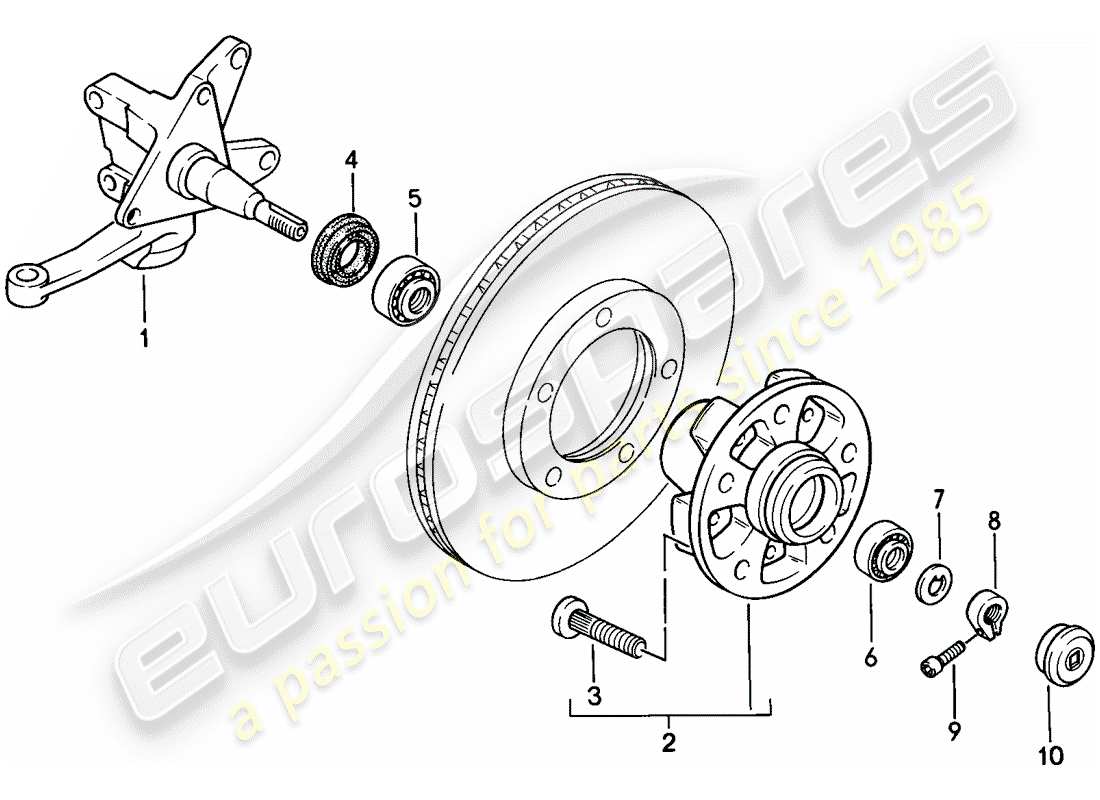 porsche 1977 (924) achsschenkel - - schmierstoffe ersatzteildiagramm