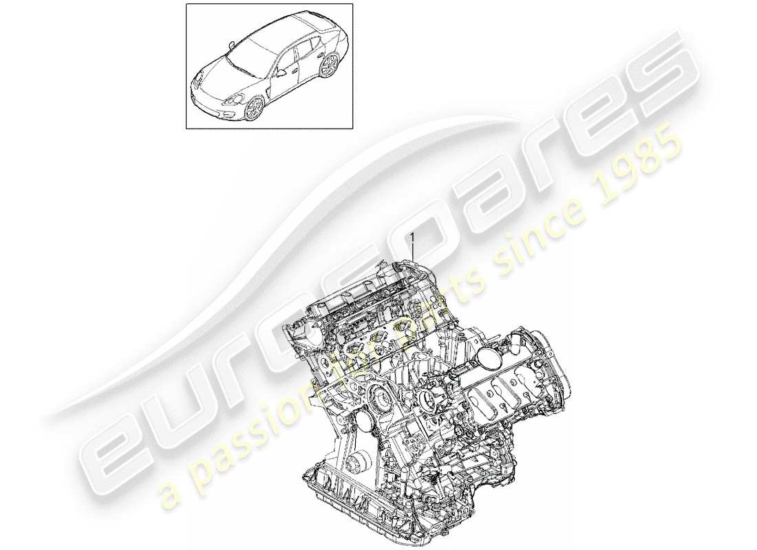 porsche 2014 (panamera 970) long block ersatzteildiagramm