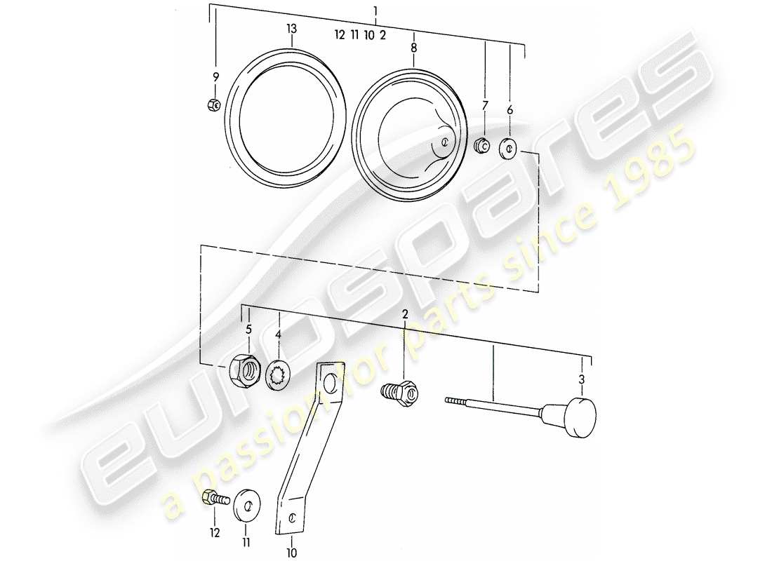 porsche 1962 (356b/356c) ventil teilediagramm