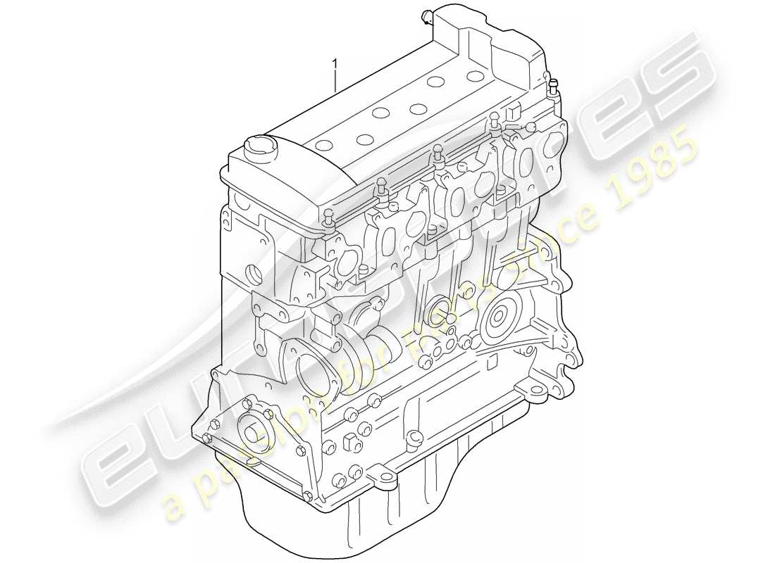 porsche 2008 (cayenne e1 9pa) langer block teilediagramm