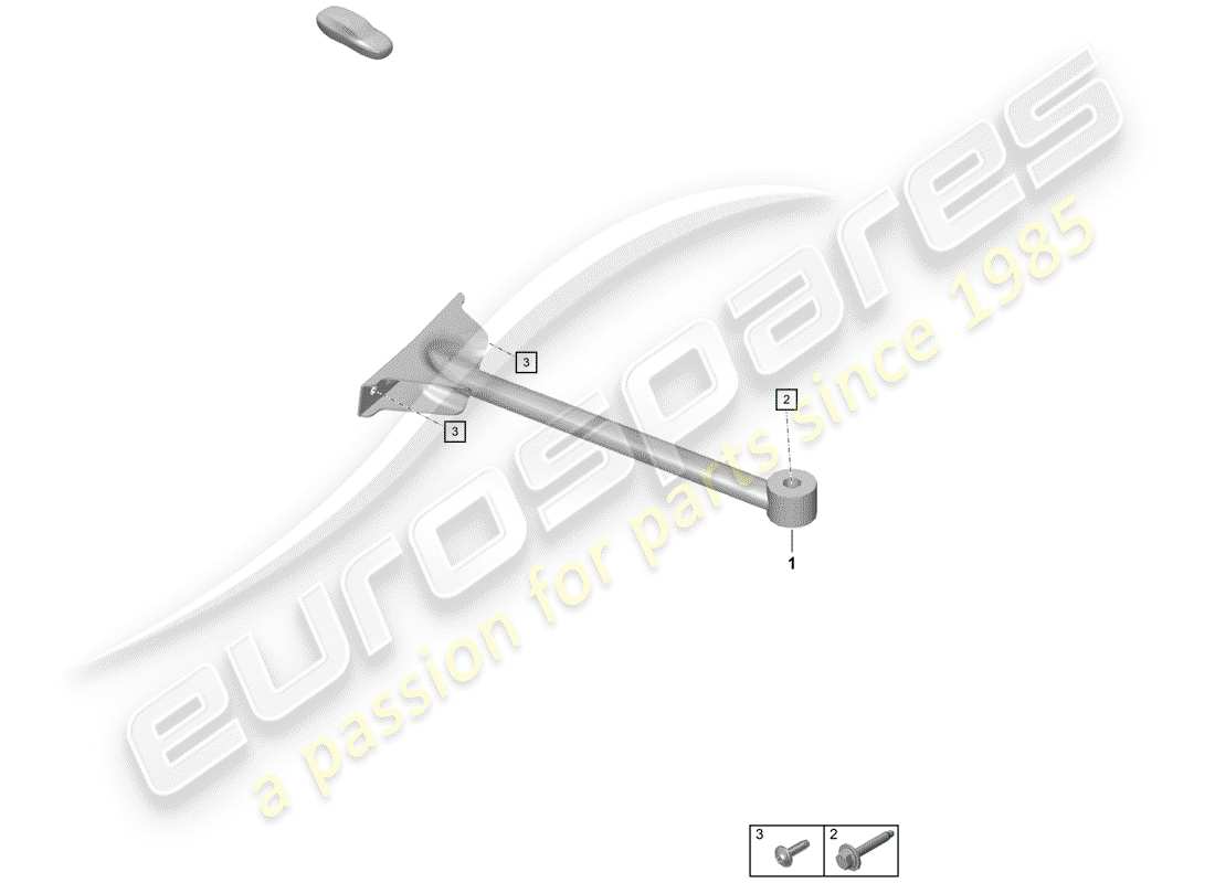 porsche 2020 (718 boxster spyder) dome strut-ersatzteildiagramm