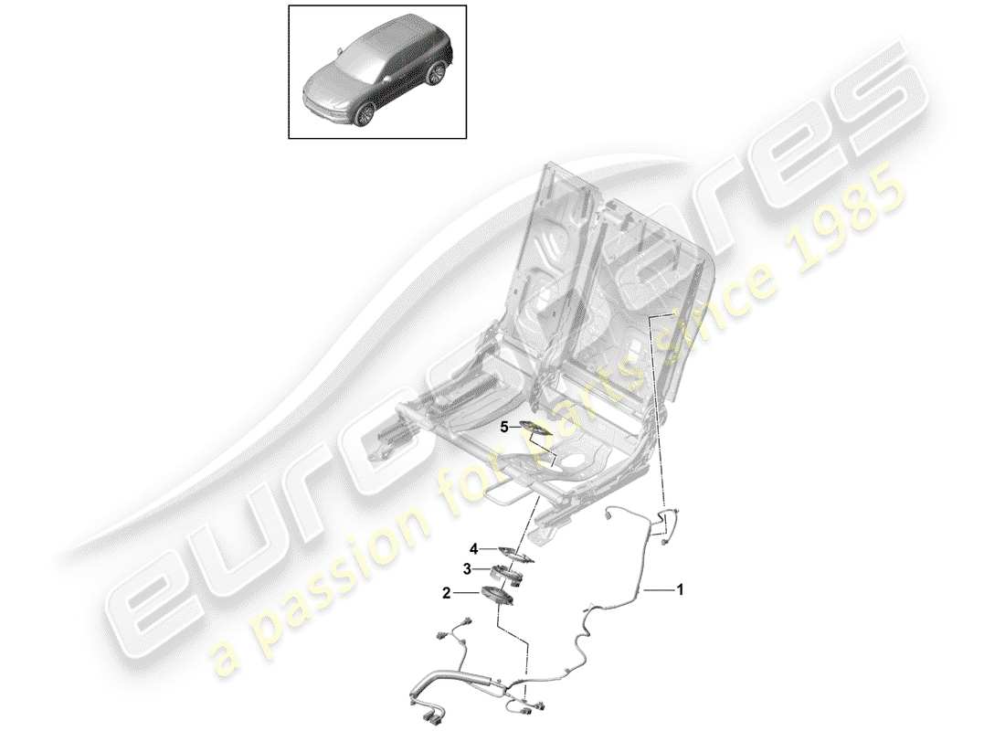 porsche 2020 (cayenne e3 9ya/9yb) harness-ersatzteildiagramm