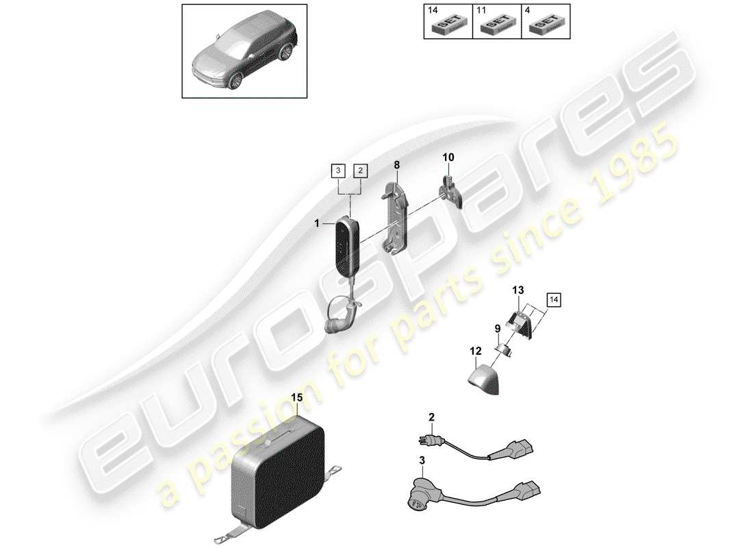 porsche 2019 (cayenne e3 9ya/9yb) ladekabel zum startseite zu hause teilediagramm