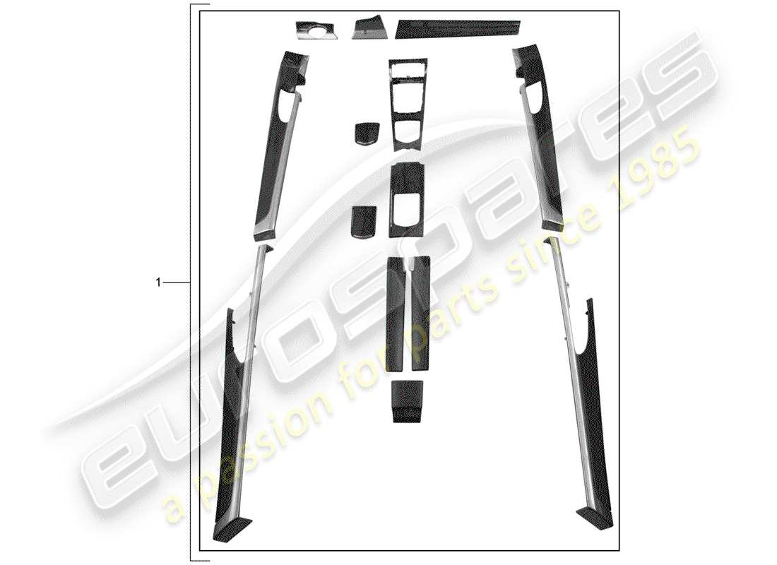 porsche 2010 (tequipment panamera) design package teilediagramm