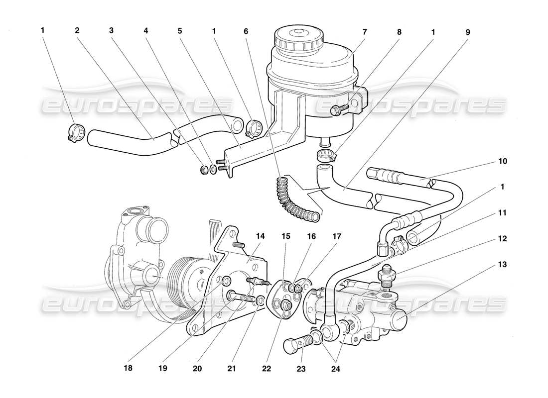 lamborghini diablo sv (1997) lenkungsteildiagramm