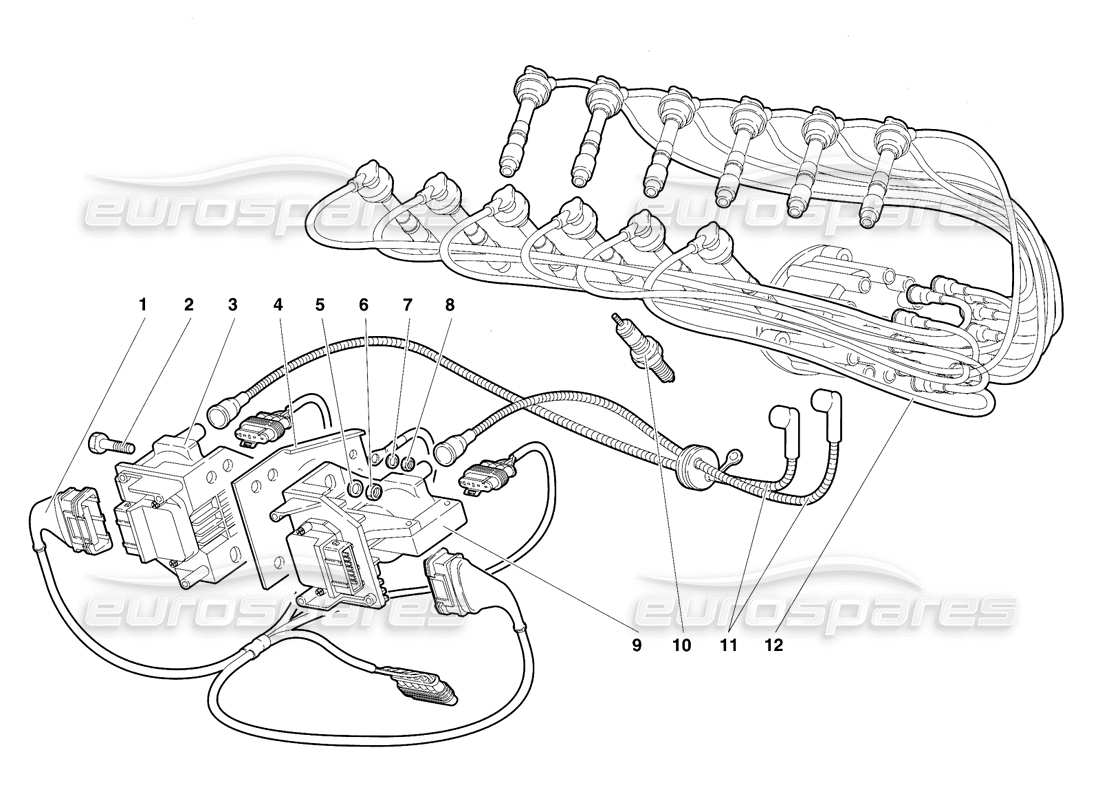 lamborghini diablo se30 (1995) elektrische bauteile teilediagramm