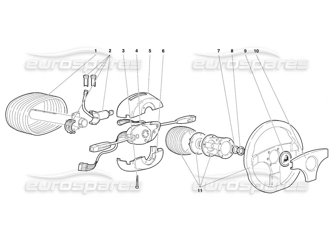lamborghini diablo se30 (1995) lenkungsteildiagramm