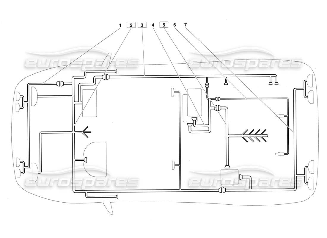 lamborghini diablo (1991) elektrisches system (gültig für version vom juni 1992) teilediagramm