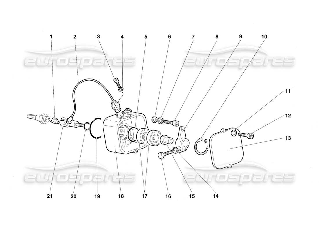 lamborghini diablo sv (1997) teilediagramm für phasensensoren