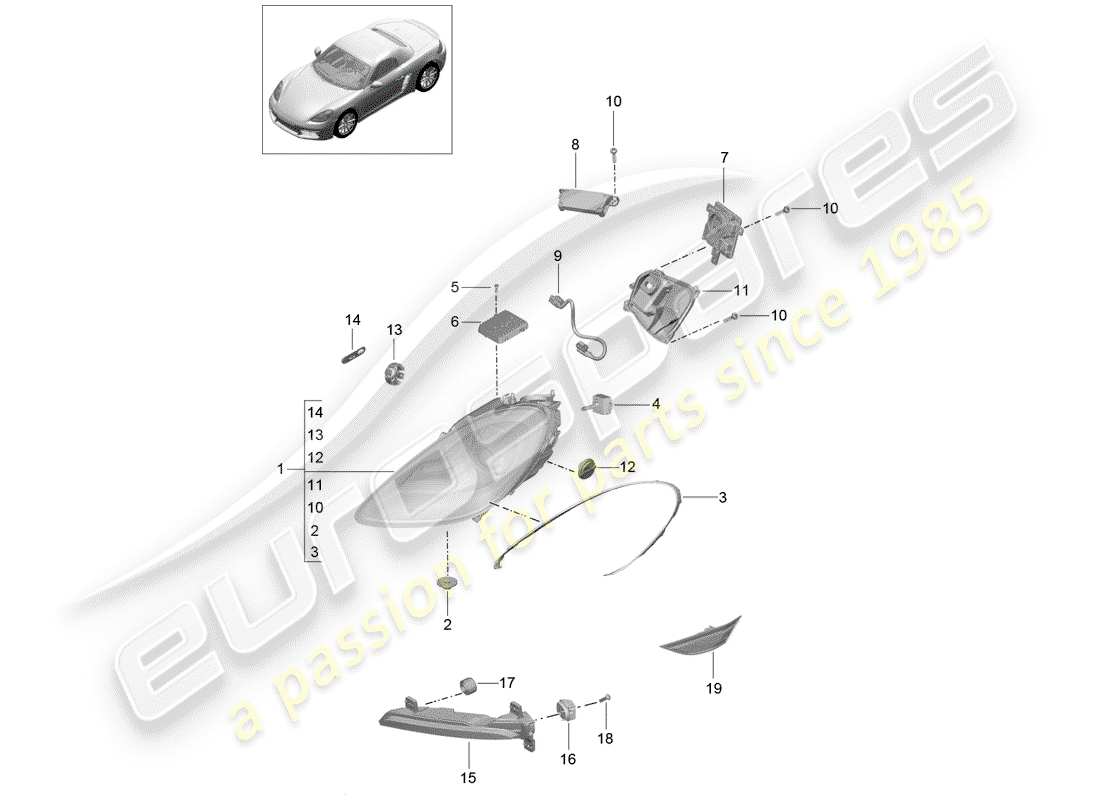 teilediagramm mit der teilenummer 7pp941597b