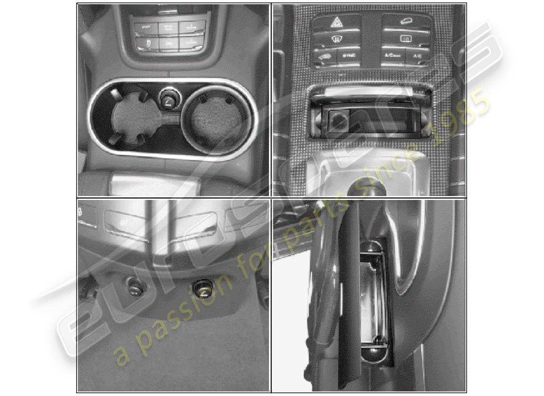 porsche 2009 (tequipment cayenne) smoker package ersatzteildiagramm