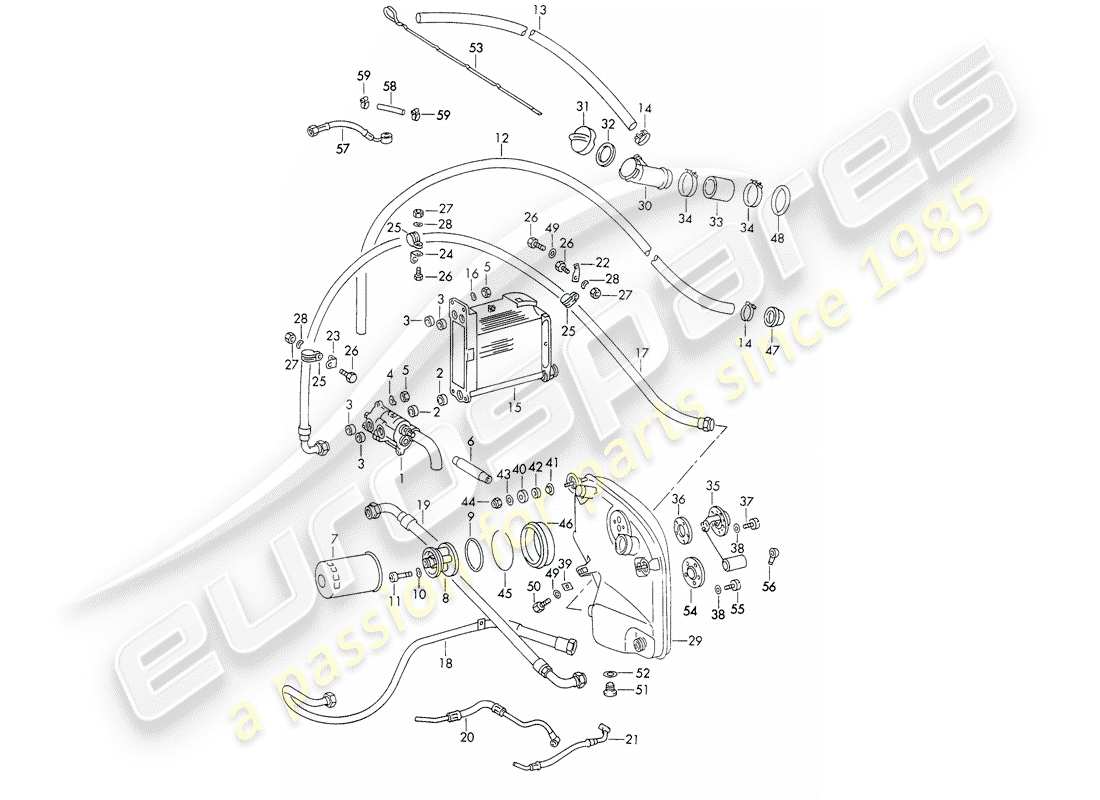 porsche 1971 (911) motorschmierung - d >> - mj 1971 ersatzteildiagramm