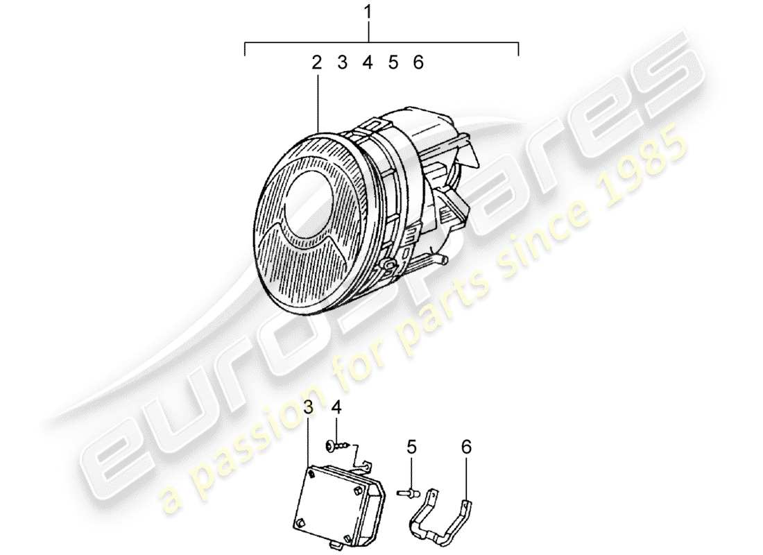 porsche 1986 (accessories) scheinwerfer - litronic - technische informationen - 911(993) - 9415 - achtung teilediagramm