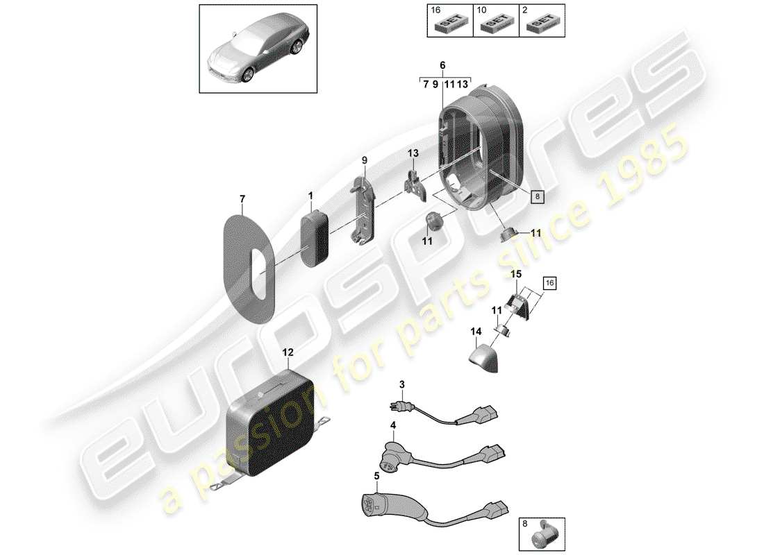 porsche 2018 (panamera 971-1) zentrale steuereinheit ersatzteildiagramm