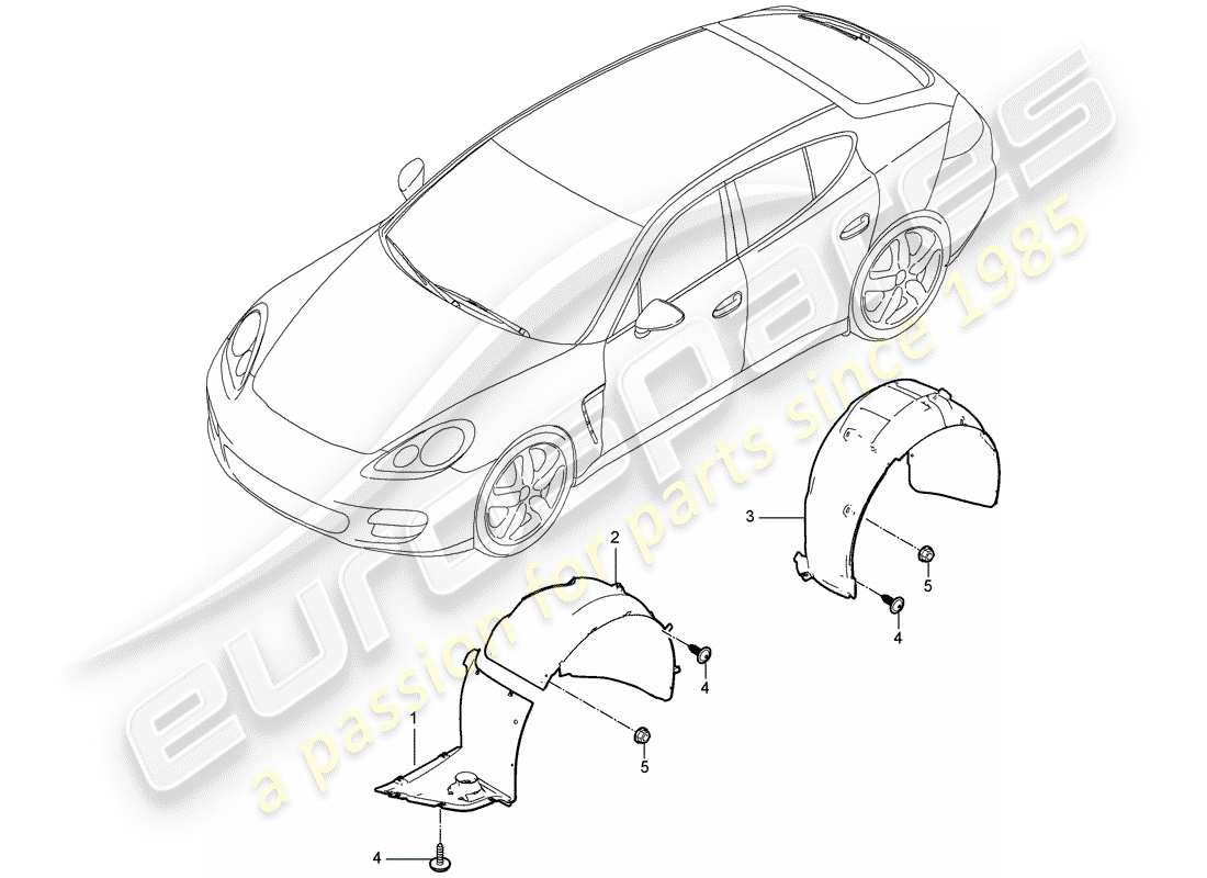 porsche 2011 (panamera 970) lining ersatzteildiagramm