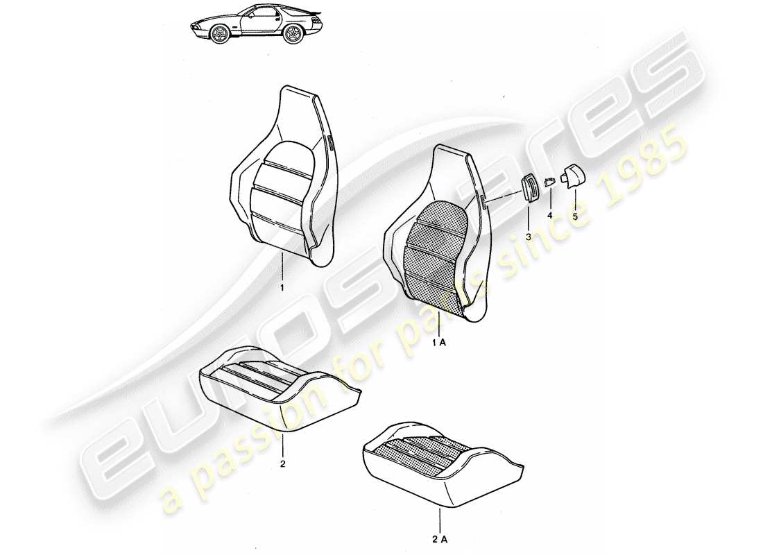 porsche 1987 (seats for 944/968/911/928) abdeckung - heizelement - sportsitz - d - mj 1987>> ersatzteildiagramm