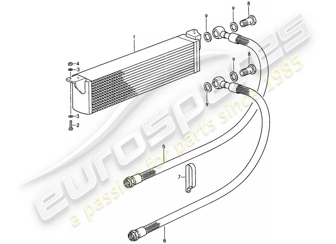 porsche 1987 (911) sondermodell - flatnose design - ölkühler - d - mj 1988>> ersatzteildiagramm