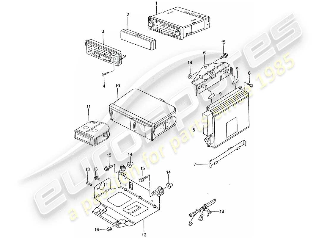 porsche 2005 (996 turbo / gt2) radioeinheit - verstärker - d >> - mj 2002 ersatzteildiagramm