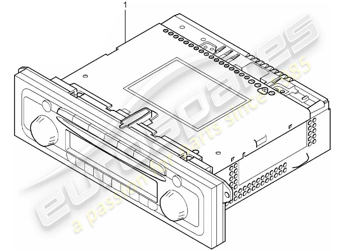 porsche 2011 (tequipment cayenne) radioeinheit ersatzteildiagramm