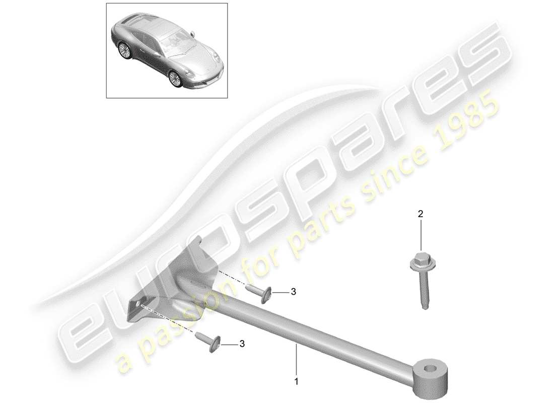 porsche 2017 (991-2) dome strut-ersatzteildiagramm