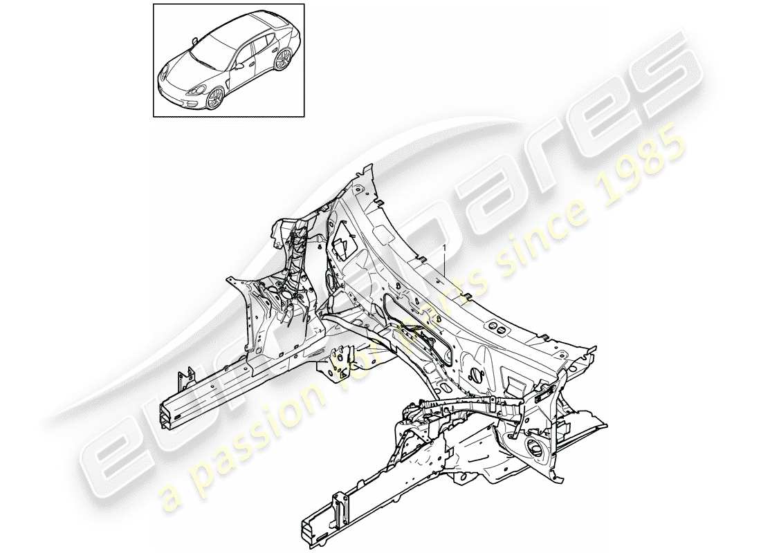 porsche 2012 (panamera 970) front end teilediagramm