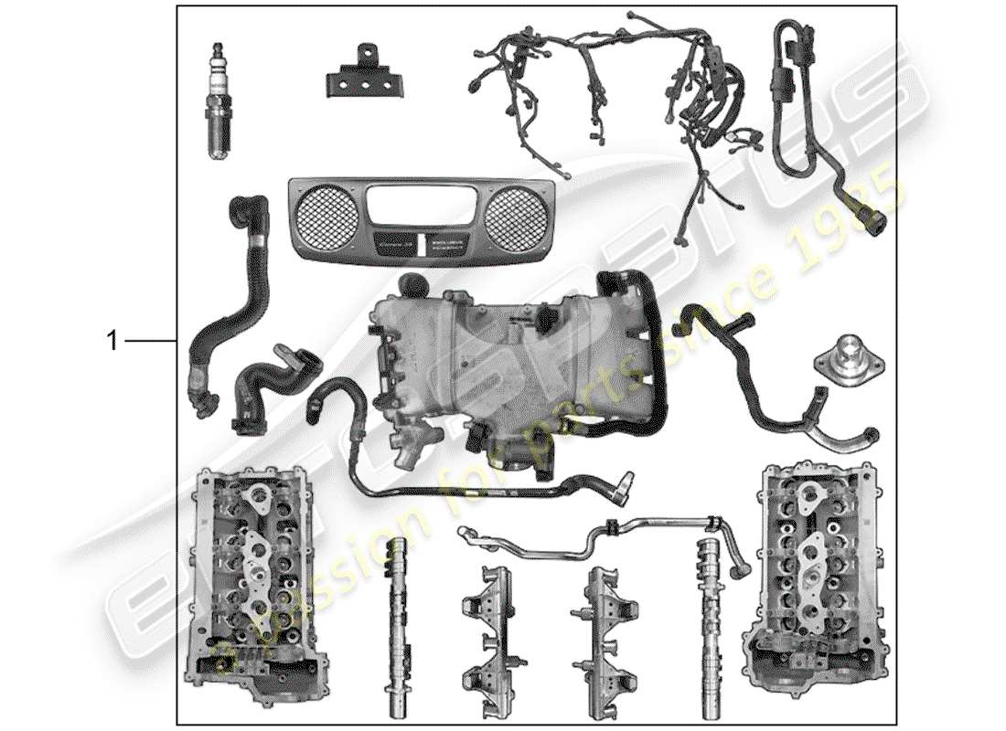 porsche 2017 (tequipment 98x/99x) motor teilediagramm