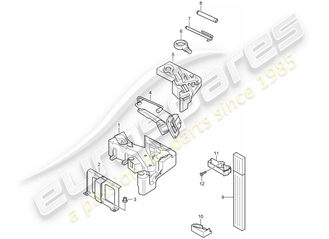 porsche 2007 (cayenne e1 9pa) werkzeug teilediagramm