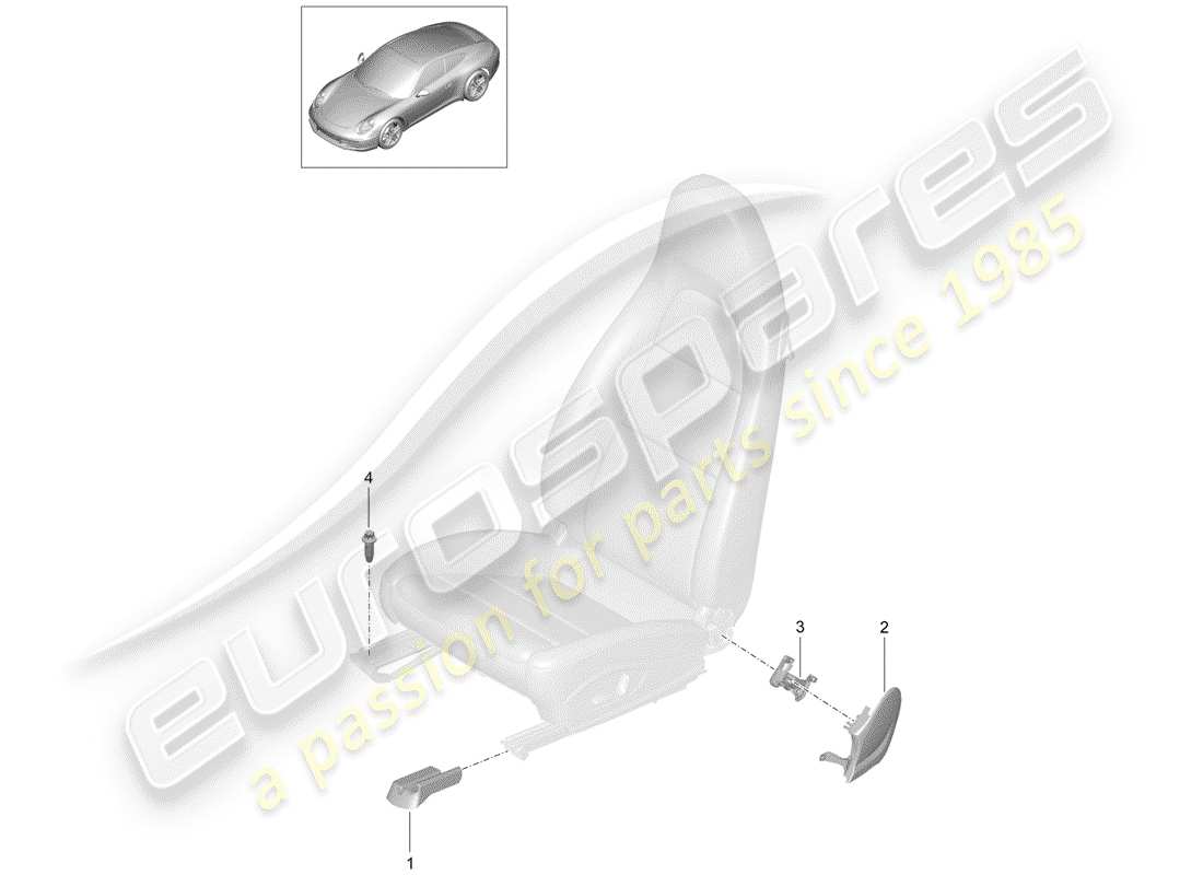 porsche 2014 (991-1) seat-ersatzteildiagramm