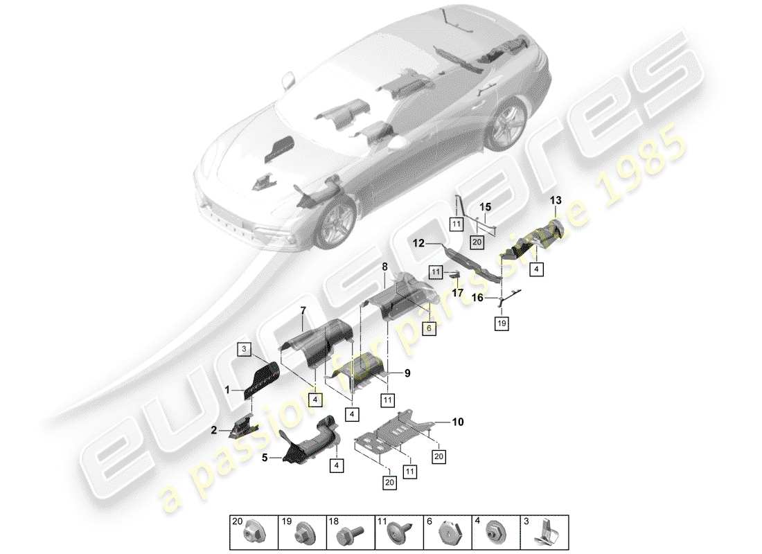 porsche 2017 (panamera 971-1) trims-teilediagramm