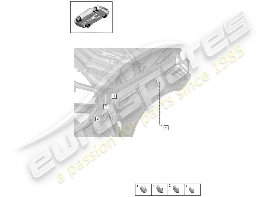 porsche 2019 (panamera 971-1) plug-teilediagramm