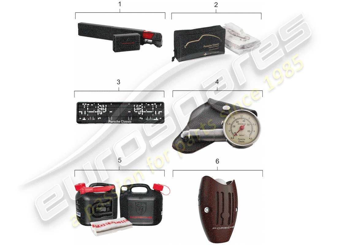 porsche 2005 (996) zubehör - porsche classic ersatzteildiagramm