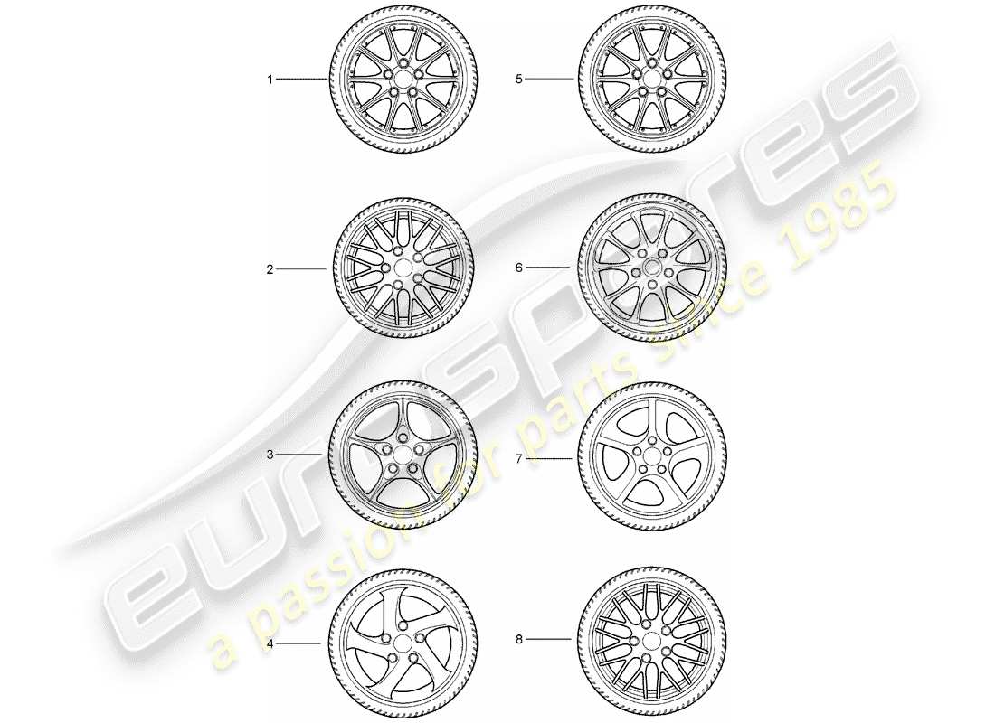 porsche 2002 (tequipment) zahnradsätze ersatzteildiagramm
