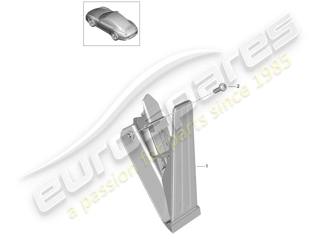 porsche 2013 (991-1) pedale teilediagramm