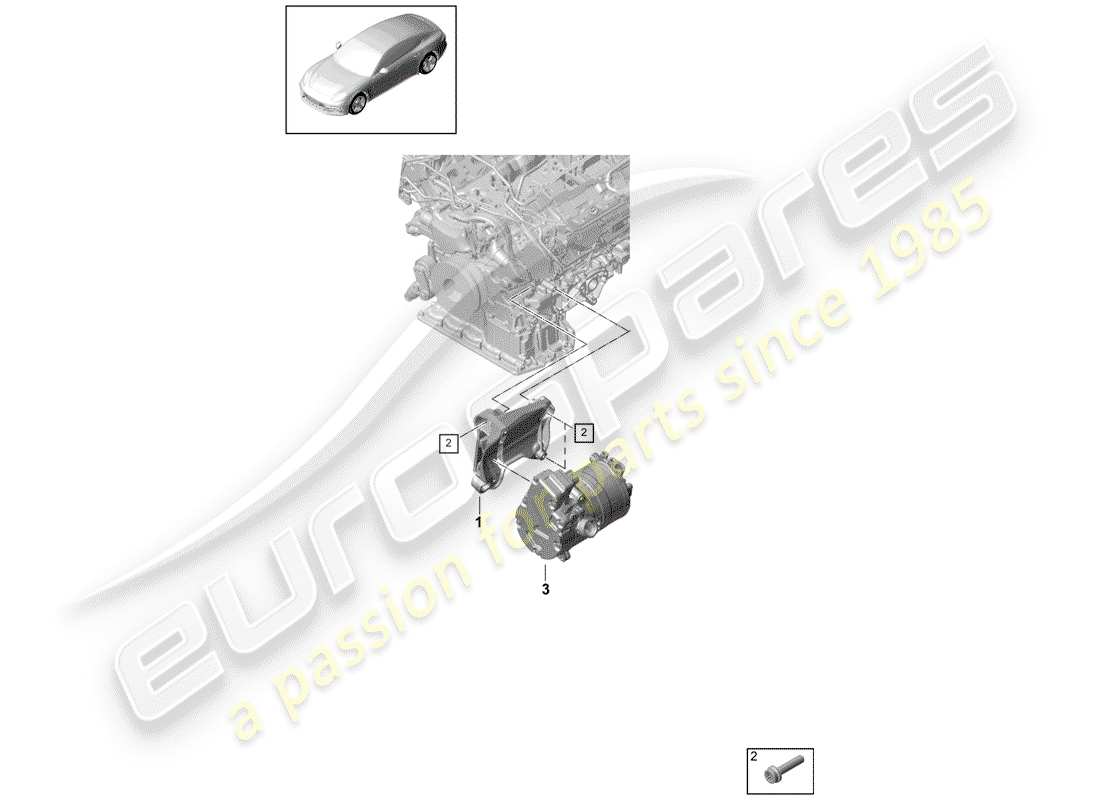 porsche 2017 (panamera 971-1) keilrippenriemen ersatzteildiagramm