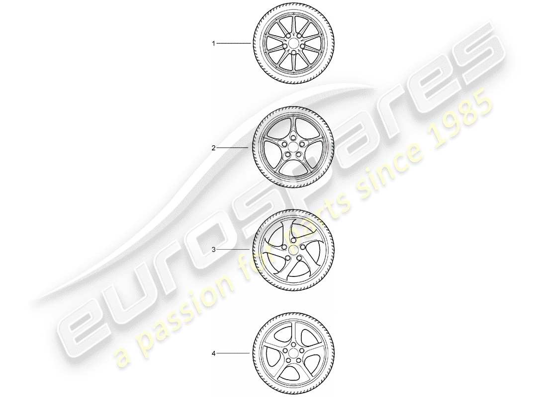 porsche 1993 (tequipment) zahnradsätze ersatzteildiagramm