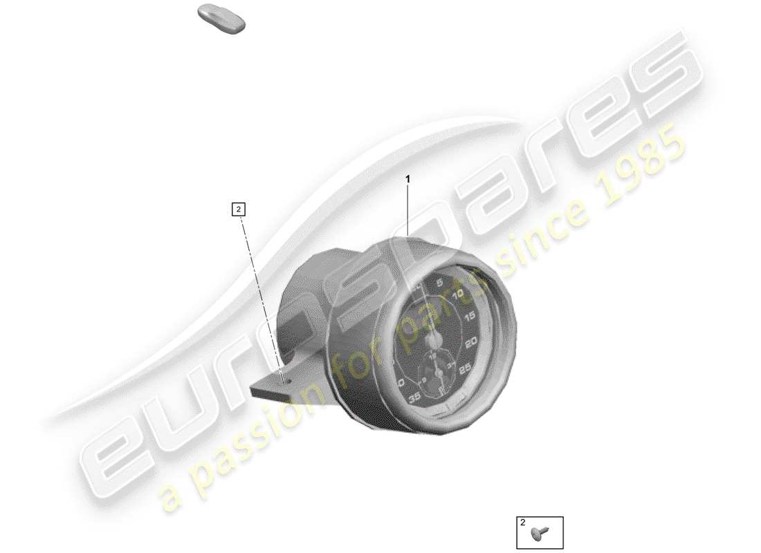 porsche 2020 (718 boxster spyder) stoppuhr - ersatzteildiagramm