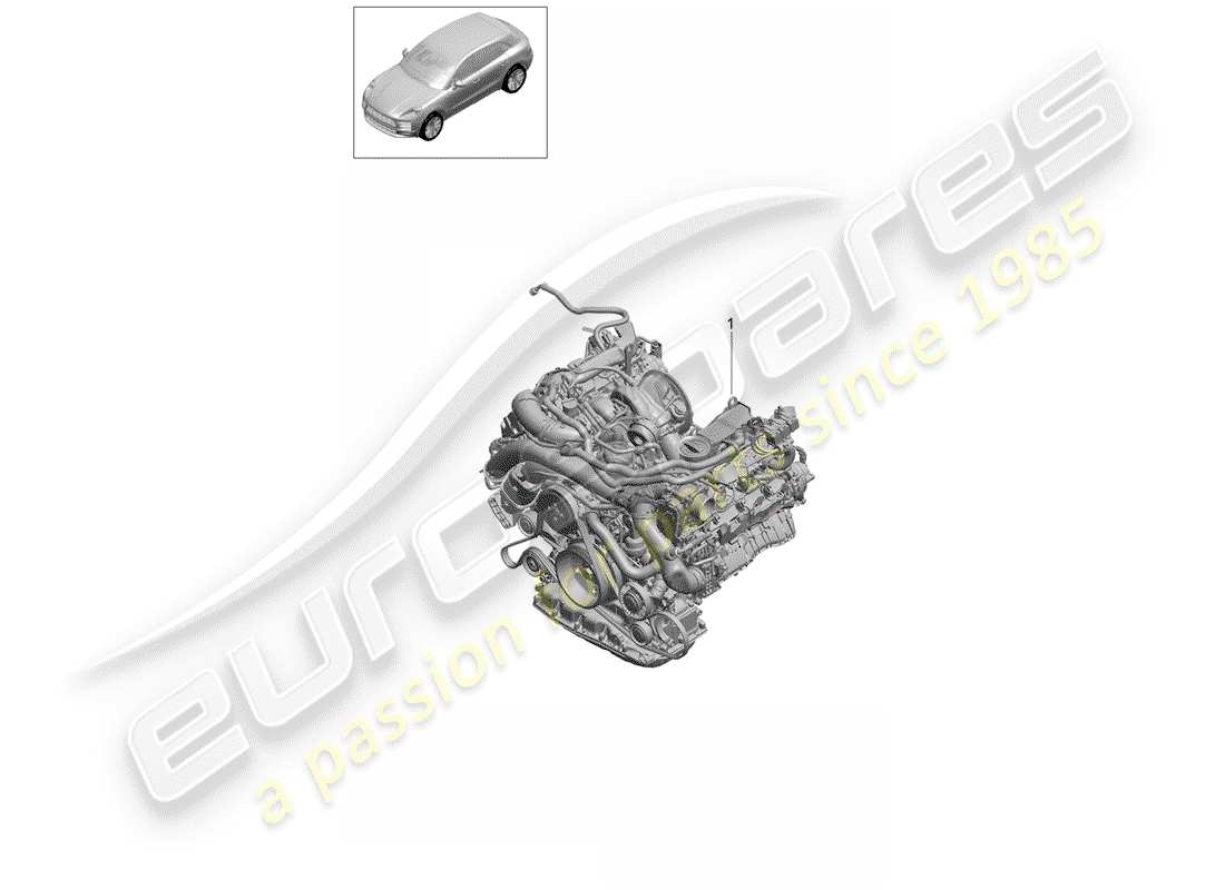porsche 2019 (macan) ersatzteildiagramm für den motorersatz