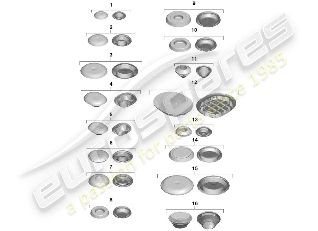 porsche 2019 (718 boxster spyder) plug-teilediagramm