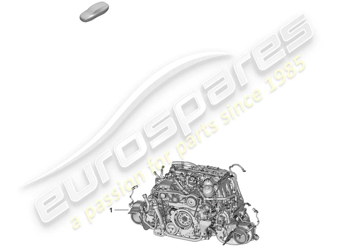 porsche 2019 (992-1) ersatzteildiagramm für den motorersatz