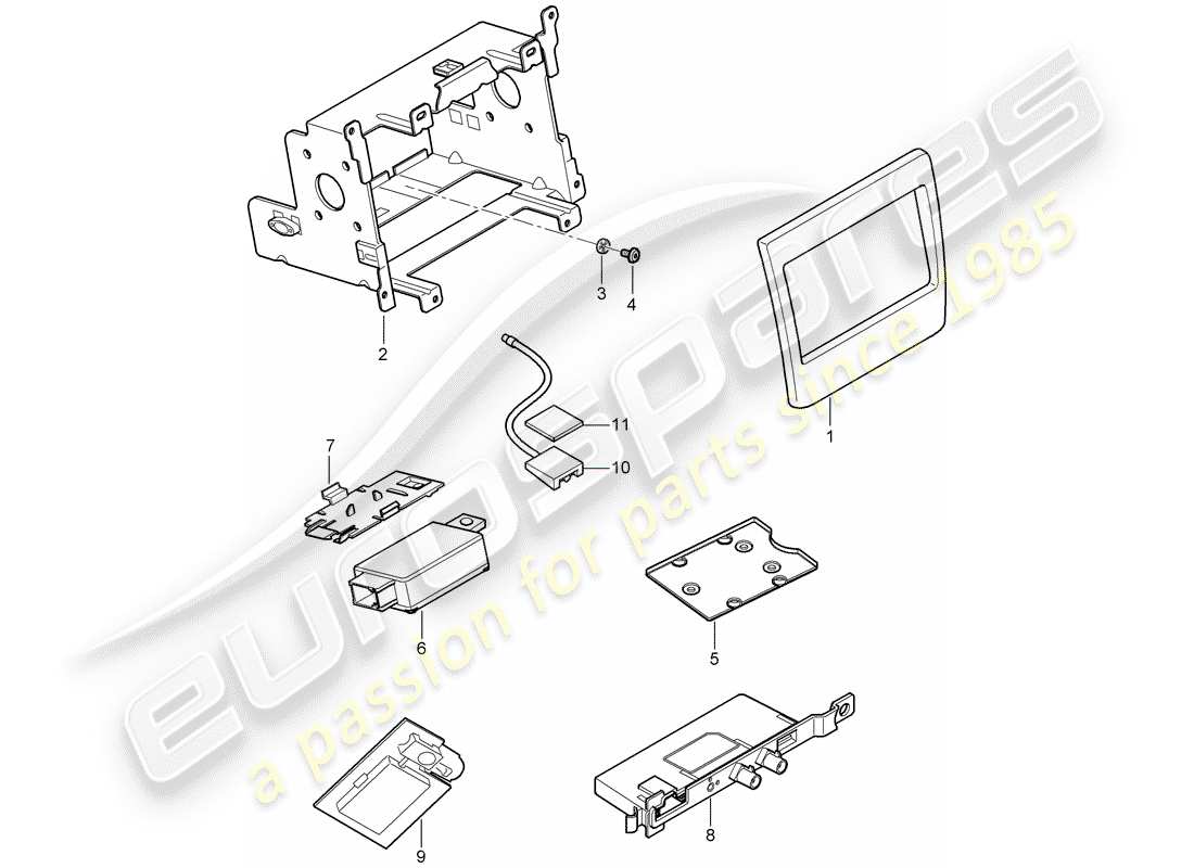 porsche 2013 (panamera 970) vorbereitung teilediagramm