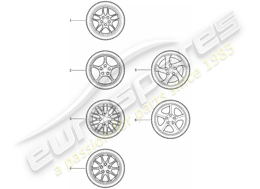 porsche 2006 (tequipment) zahnradsätze ersatzteildiagramm