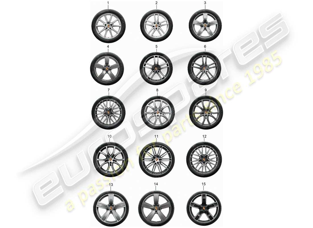 porsche 2016 (tequipment cayenne) zahnradsatz ersatzteildiagramm