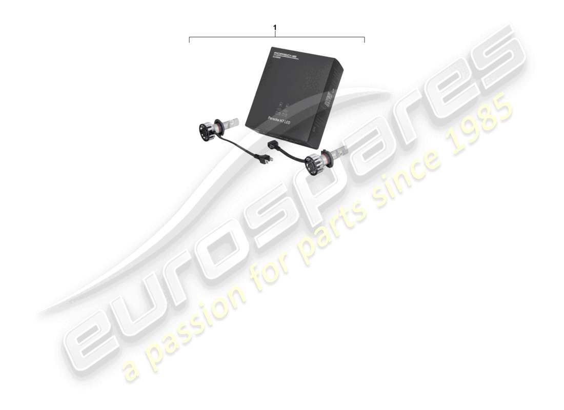 porsche 1998 (986 boxster) 1 satz led-leuchten h7 teilediagramm