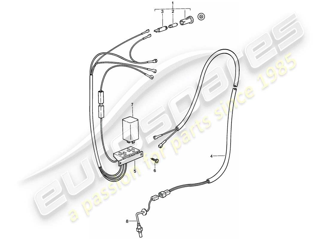 porsche 1987 (911) emission control teilediagramm