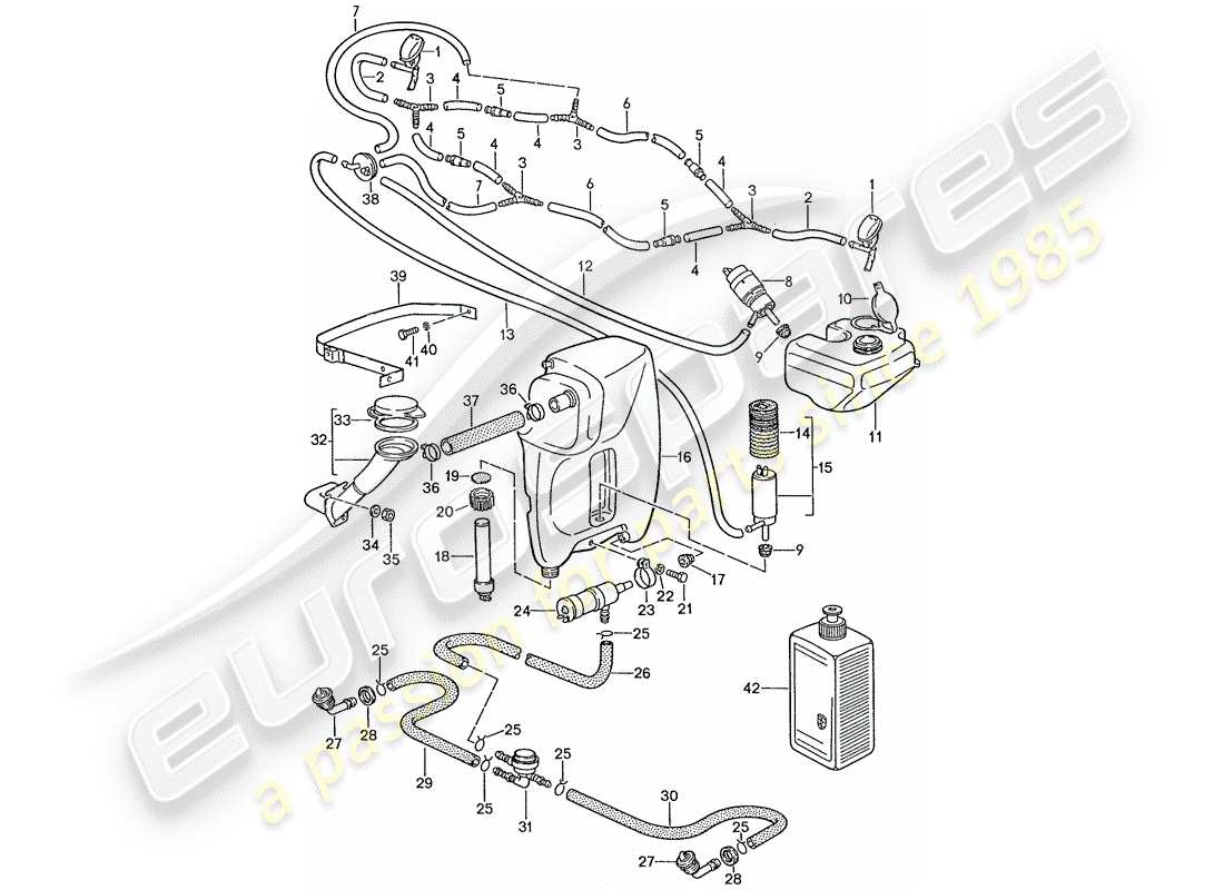 porsche 1988 (928) scheibe - scheibe - intensiv- scheibe teilediagramm