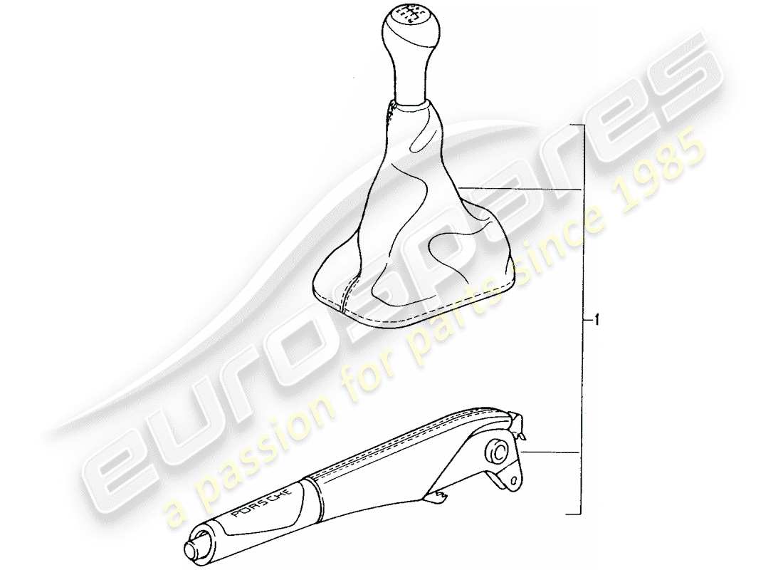 porsche 1985 (tequipment) set-teilediagramm